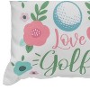 Manual Woodworks and Weavers Golf Pillow – Live Love Golf 9x9 Climaweave Accent Cushion - 2 of 3