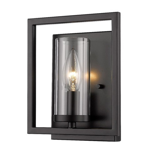 Pleated Shade Wall Sconce Brass/oatmeal - Hearth & Hand™ With