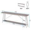 Resenkos Console Table, Sofa Table, 70.9" Console Table, Extra Long Sofa Table Behind Couch,Light Gray & White - 2 of 4