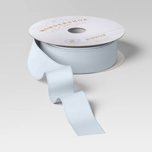 Christmas Festive Frost Premium Ribbon Periwinkle Blue - Wondershop™ - 1 of 3