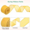 Unique Bargains Burlap Wired Edge Durable Thick Fabric Ribbons for DIY Crafts 1 Pc - 2 of 4