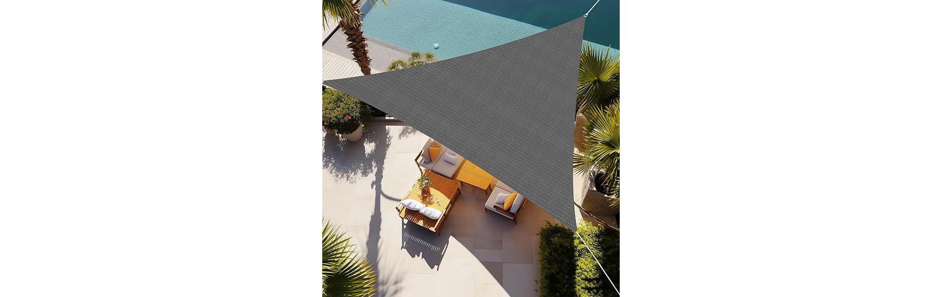 Sun Shade Sail Canopy – Triangle & Rectangle Outdoor Awning for Patio, Deck, Garden, Yard – Durable HDPE, Waterproof, Sun Protection