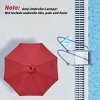 9' Patio Umbrella Replacement Canopy Outdoor Table Market Yard Umbrella Replacement Top Cover,Dark Blue - 2 of 4