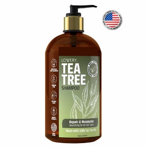 Lovery Tea Tree Shampoo - 16oz Organic Hair Care Made in USA - 1 of 4