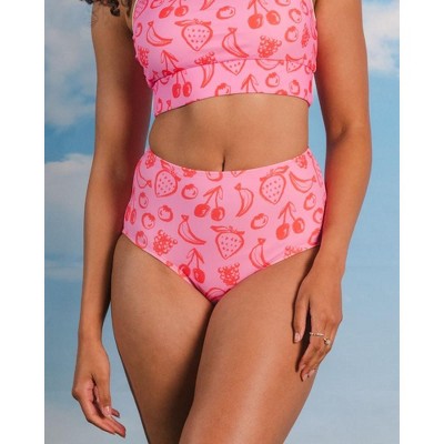 Lime Ricki Women's Fruity Doodles High-Waist Bottom