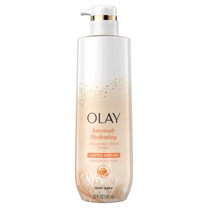 Olay Intensely Hydrating Body Wash with Hyaluronic Serum Complex - Mandarin Fizz - 20 fl oz - 1 of 4