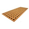 Entryways 60"x24" Positivity All-Natural Coconut Fibers Door Mat Black and Natural: Indoor/Outdoor, PVC Backed, Shake Clean - 2 of 3