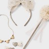 Kids' 5pk Crown and Wand Jewelry Set - Cat & Jack™ Cream/Gold - 3 of 3