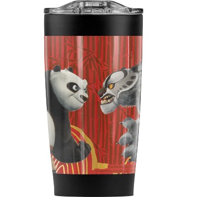 Kung Fu Panda Po Vs Tai Lung Steel Tumbler 20oz Coffee Travel Mug
