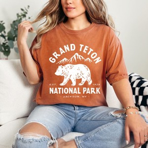 Simply Sage Market Vintage Grand Teton National Park Garment Dyed Tee - 1 of 4