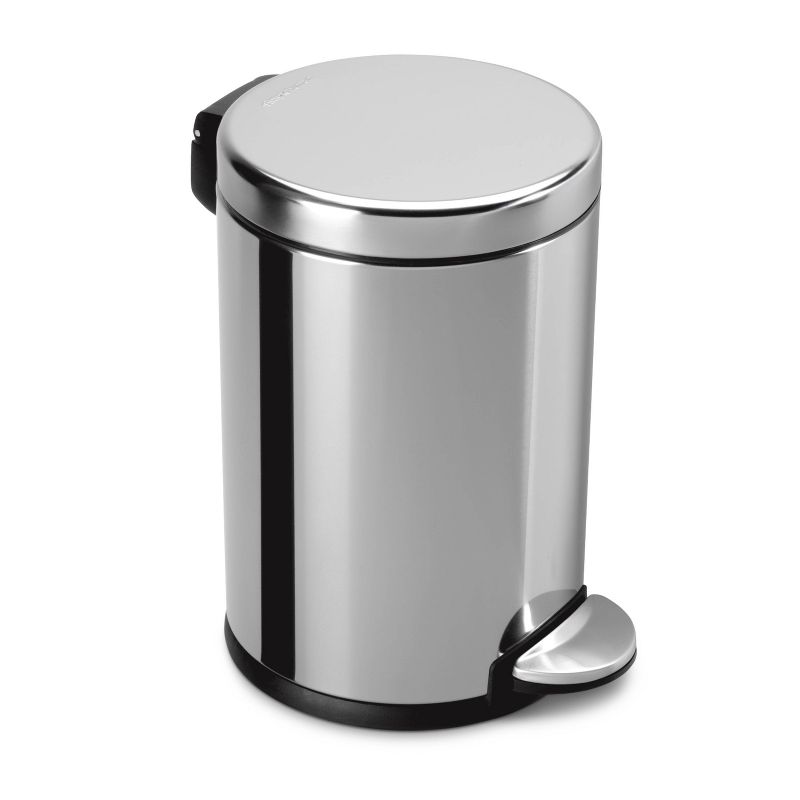 simplehuman 4.5L Round Step Trash Can, 2 of 5