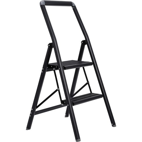 Metal 2 step ladder hot sale