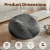 Kumasinova Premium Adult Bean Bag Chair with Memory Foam,Luxury Ergonomic Reading Nook Chair Indoor,Gaming Bean Bag Chairs for Living Room - 2 of 4