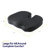 Premium Memory Foam Comfort Chair Cushion, Ergonomic Cushion for Chair, Car, Office Desk, Tailbone Relief - 3 of 4