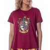 Harry Potter Women's Hogwarts Castle Shirt and Shorts Pajama Set - All 4 Houses - 3 of 4
