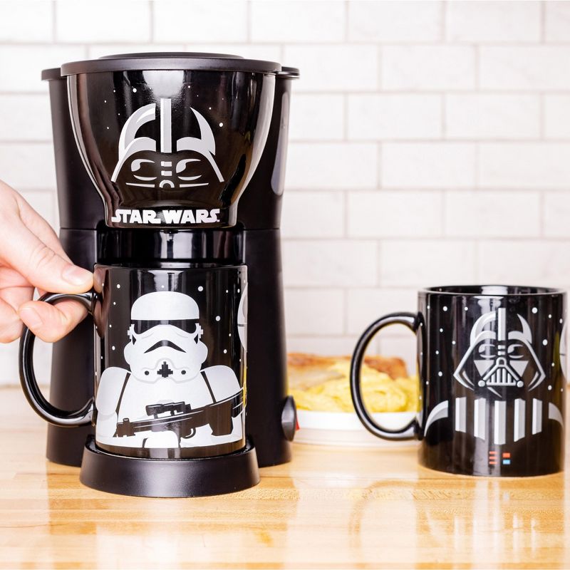 Uncanny Brands Darth Vader and Stormtrooper Single Cup Coffee Maker with Mug, 5 of 7