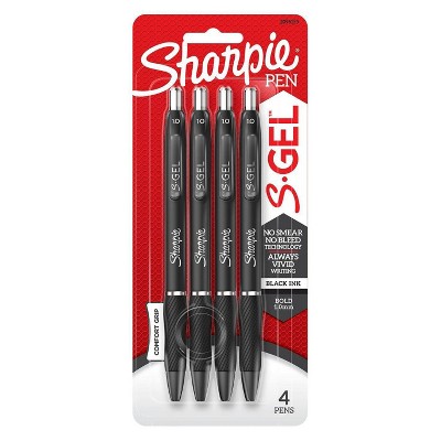 Sharpie 4pk Gel Pens S-Gel 1.0mm Black