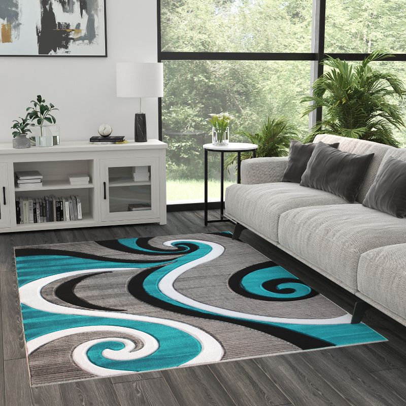 Masada Rugs Sophia Collection Modern Contemporary Hand Sculpted Area Rug, 2 of 7