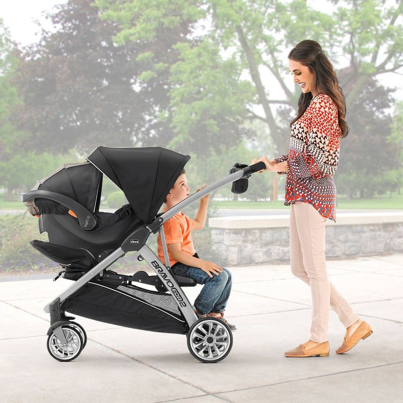 Chicco BravoFor2 Standing/Sitting Double Stroller - Iron, 3 of 14