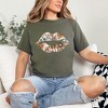 Simply Sage Market Women's Boho Floral Lips Short Sleeve Graphic Tee - 2 of 4