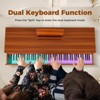Costway 88-Key Graded Hammer Action Weighted Keyboard with  Push-pull Drawer Record Replay - 4 of 4