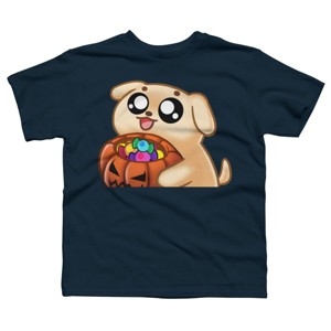 Boy's Design By Humans Halloween Candy Pup By Puppers T-Shirt - 1 of 3