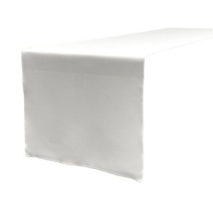 Slickblue 14"x108" Linen-Look Table Runner – Polyester Poplin, Wrinkle-Resistant, Serged Edge Finish, 41 Color Options - 1 of 3