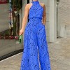 MOCAMEL New Fashion Round Neck Sexy Print European Union One-Piece Pants - 3 of 4