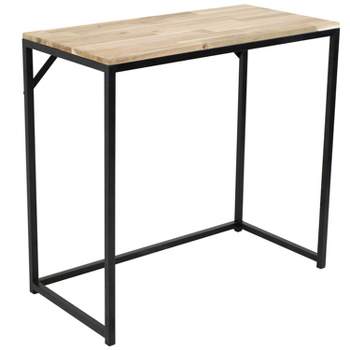 Sunnydaze Indoor Unfinished Acacia Wood Industrial Rustic Style Rectangular End Accent Table - 35" - Natural