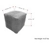 Delilah Square Woven Pouf - 3 of 4