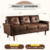 XIZZI 3 Seater Sofa Couch with Deep Seats, Modern Upholstered Sofa with Armrests, Comfy Couches for Living Room, Bedroom and Office - 2 of 4
