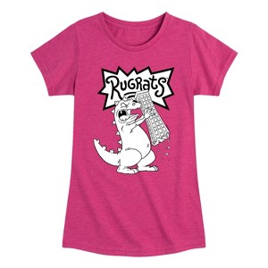 Girls' - Rugrats - Reptar Tokyo Fitted Short Sleeve Graphic T-Shirt - 1 of 4