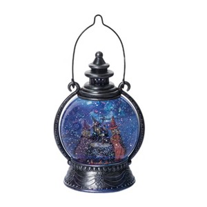 Transpac Plastic Witch Water Globe Halloween Decoration Battery Operated Indoor Tabletop Gift for Spooky Atmosphere - 1 of 4