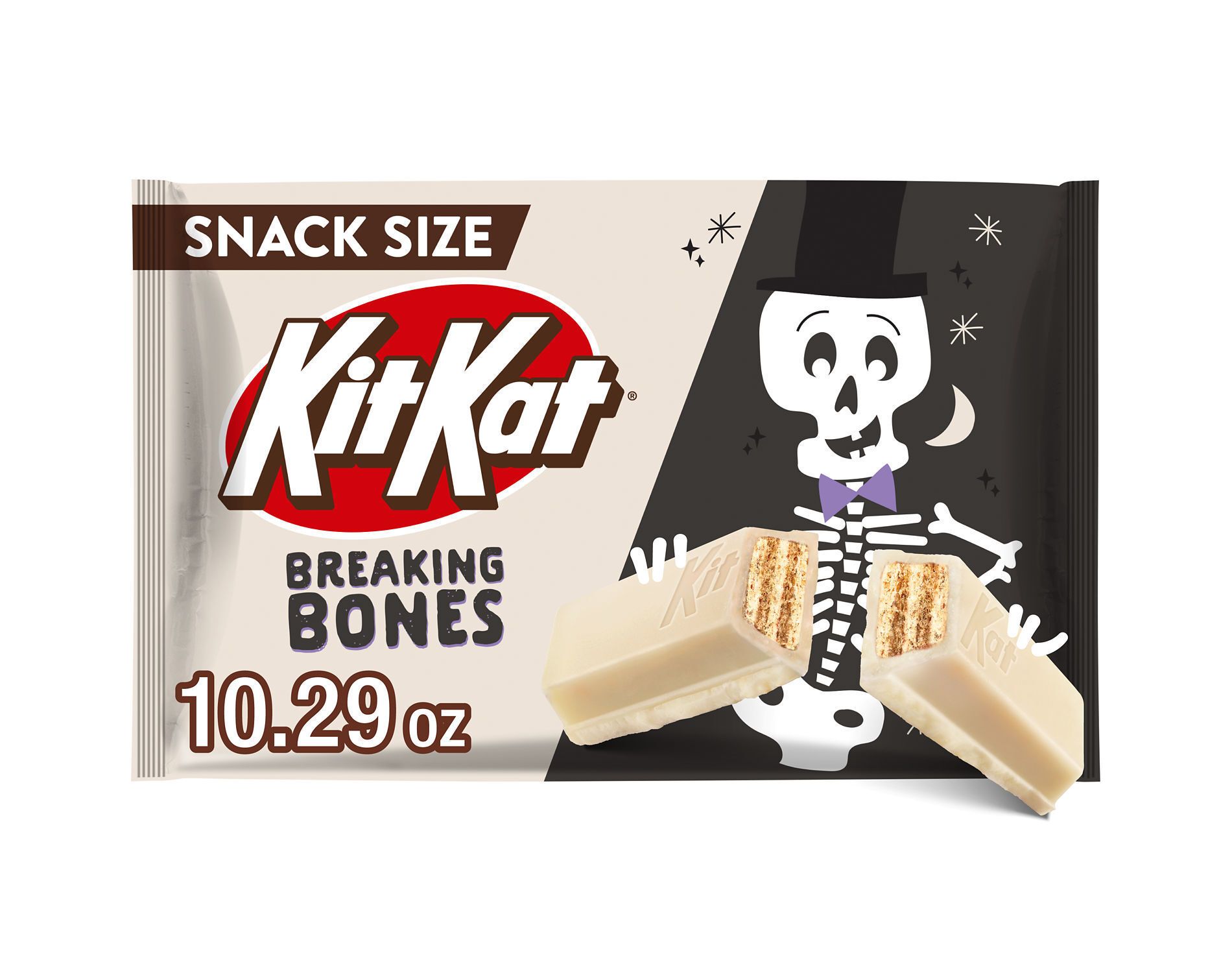 Kit Kat White Creme Breaking Bones Halloween Candy Snack Size - 10.29oz