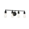 Elegant Lighting Serif 4 light black Wall Sconce - 4 of 4