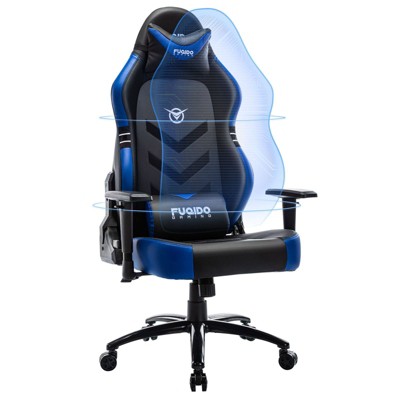 COLAMY Big and Tall Gaming Chair 350lbs-Racing Computer Gamer Chair, Ergonomic High Back PC Chair with Wide Seat, Black with Footrest