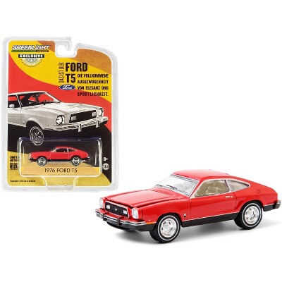 1976 Ford T5 Vermilion Red with Black Bottom "Hobby Exclusive" 1/64 Diecast Model Car by Greenlight