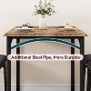 Dining Table Set, Kitchen Table Chairs Set with 2/4 Upholstered Chairs for Kitchen, Small Space - 4 of 4