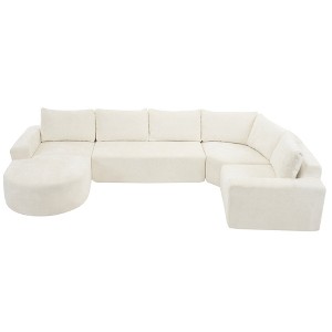 YOOCOZZ 139" Oversized Cloud Sectional Sofa Set with Deep Seat - 1 of 4