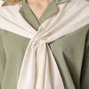 Anna-Kaci Women's Lightweight Knit Ring Scarf Wrap with Soft Stretch Fabric Versatile Layering Shawl and Tie Front Design - 3 of 4