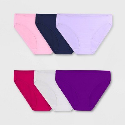 Fruit of the Loom Women's 6pk 360 Stretch Microfiber Bikini Underwear - Colors May Vary