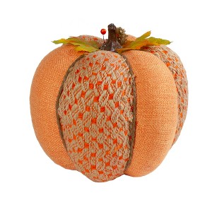 Northlight Autumn Harvest Textured Thanksgiving Pumpkin - 8.5" - Orange - 1 of 4