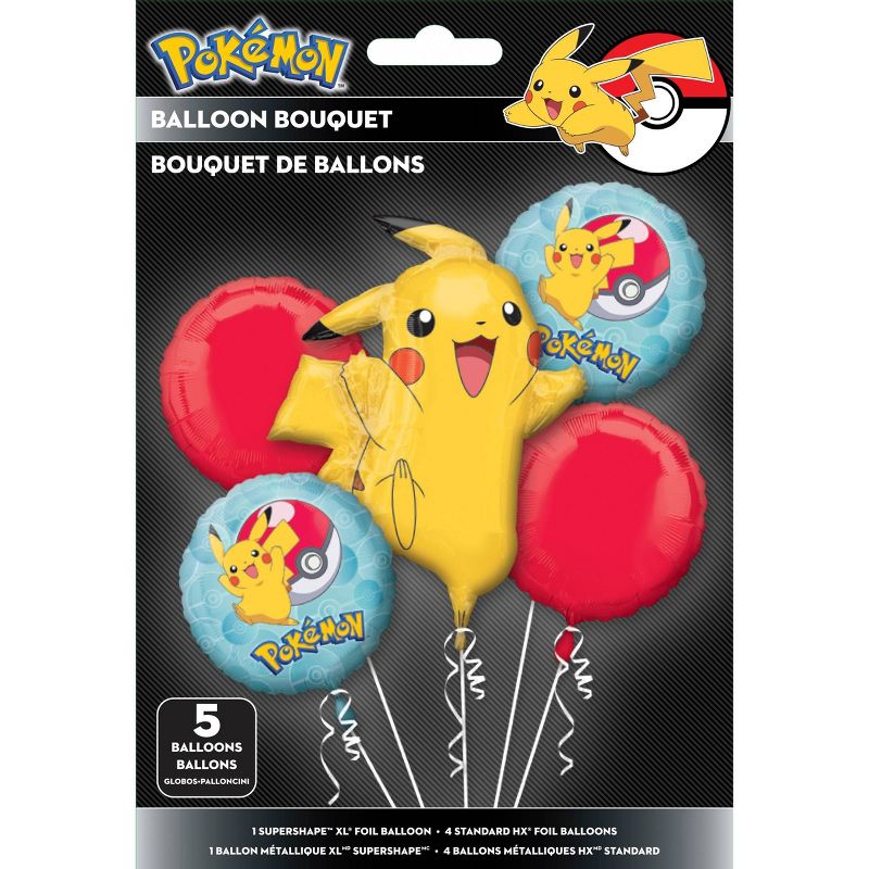 Pokemon Balloon Bouquet Red/Yellow/Blue, 2 of 4