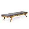 Caily 2pk Outdoor Acacia Wood Chaise Lounges: Adjustable, UV & Water-Resistant - Christopher Knight Home - 4 of 4