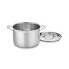 Cuisinart Classic MutliClad Pro 8qt Stainless Steel Tri-Ply Stockpot with Cover MCP66-24N - Silver: Dishwasher & Induction Safe - 3 of 4