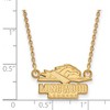Black Bow Jewelry 10k Yellow Gold Longwood Lancers NCAA Necklace 18 Inch - 3 of 4