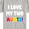 Boys' - Instant Message - I Love My Two Aunts Short Sleeve Graphic T-Shirt - 2 of 4