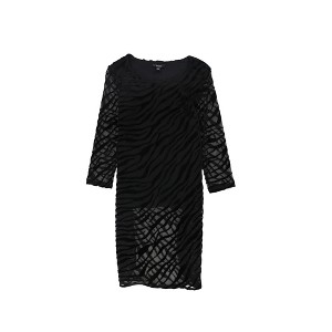 Alfani Womens Zebra Print Tunic Blouse - 1 of 2