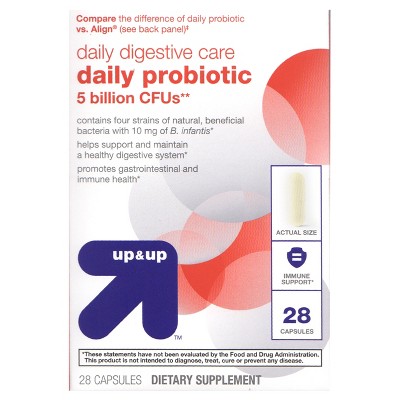 Daily Probiotic 4x Support Caplets - 28ct - up & up™
