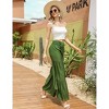 Clearlove Womens Wide Leg Palazzo Pants Belted High Waist Casual Long Trousers with Pockets Travel Outfits - 4 of 4